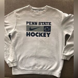 Nike Penn State Hockey White Crewneck